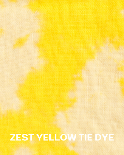 The Tie Dye Linen Large Throw Pillow 28"x28"