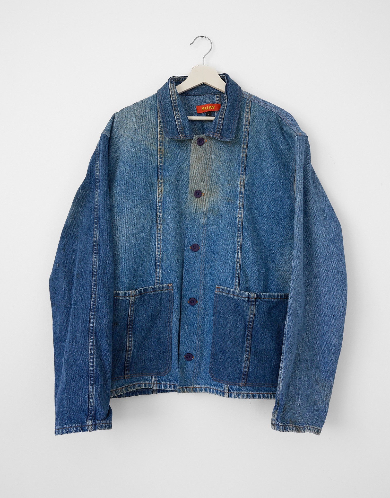 ジャケット・アウター jonnlynx / RECYCLING COLOR DENIM JACKET REWORKED DENIM JACKET 006 – SUAY