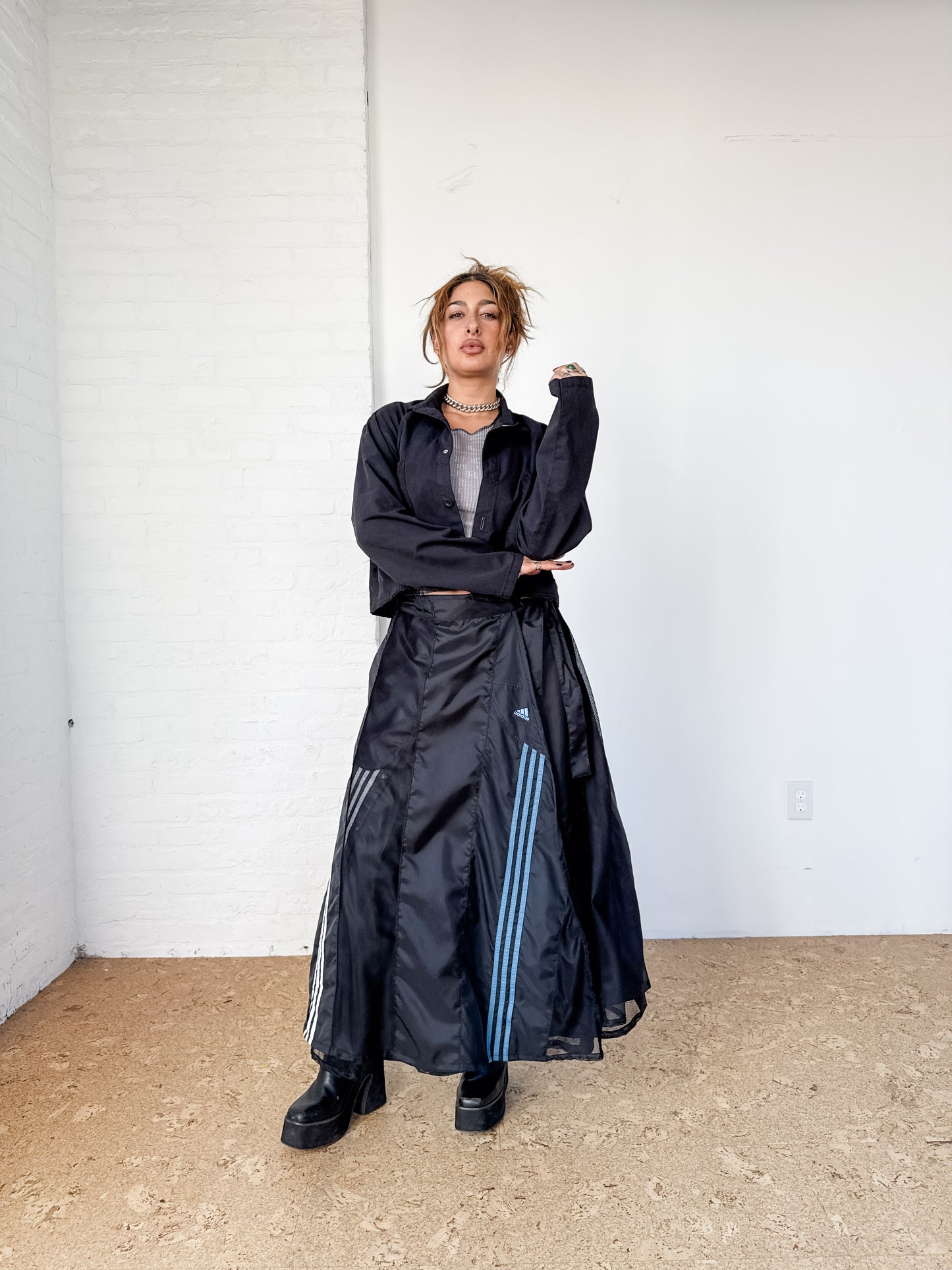 The Nylon Wrap Skirt