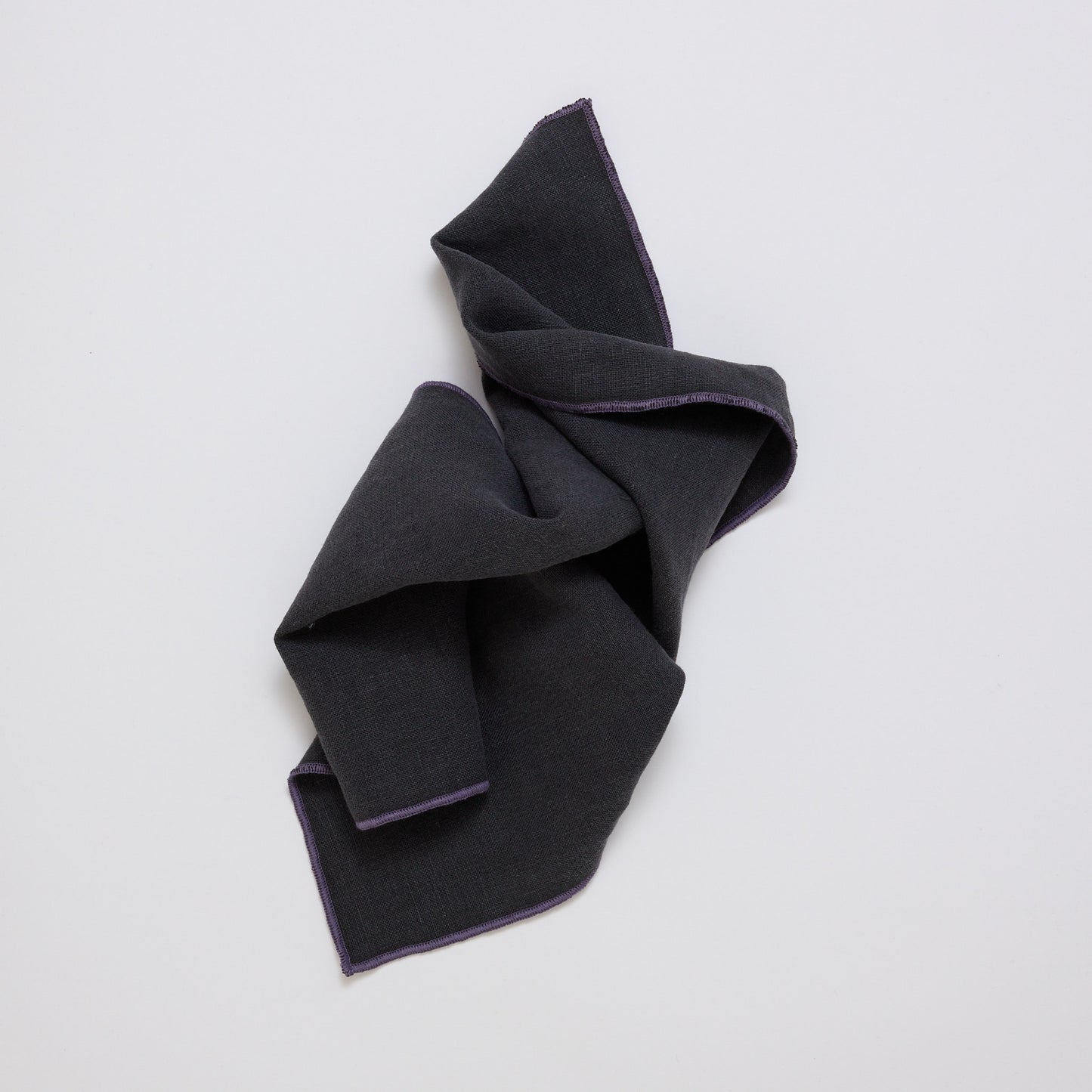 Set of six upcycled linen napkins handmade by SUAY Sew Shop in Los Angeles