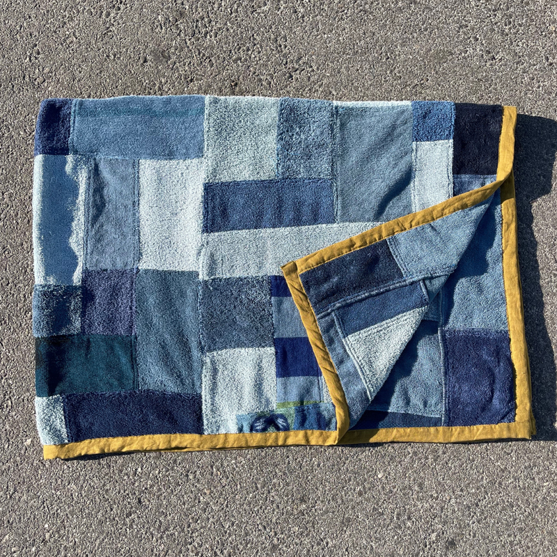Remade Quilted Towel Blanket