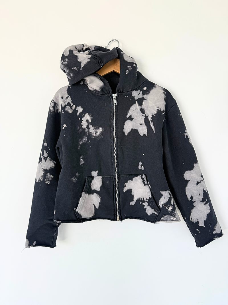 SUAY EXPOSED SEAM HEAVY ZIP HOODIE