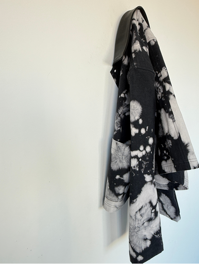 SUAY LEATHER PAINTER'S JACKET