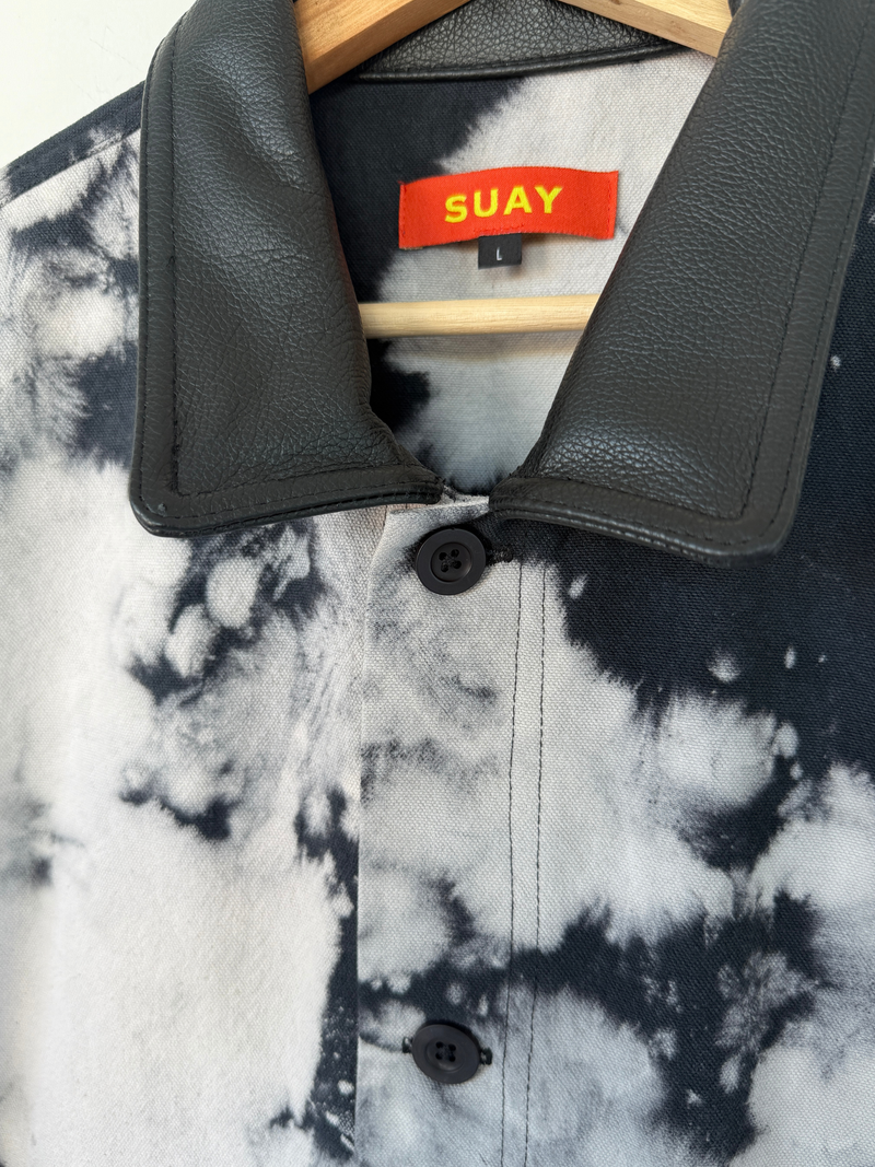 SUAY LEATHER PAINTER'S JACKET