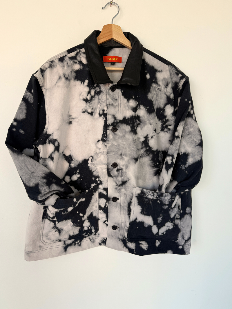 SUAY LEATHER PAINTER'S JACKET