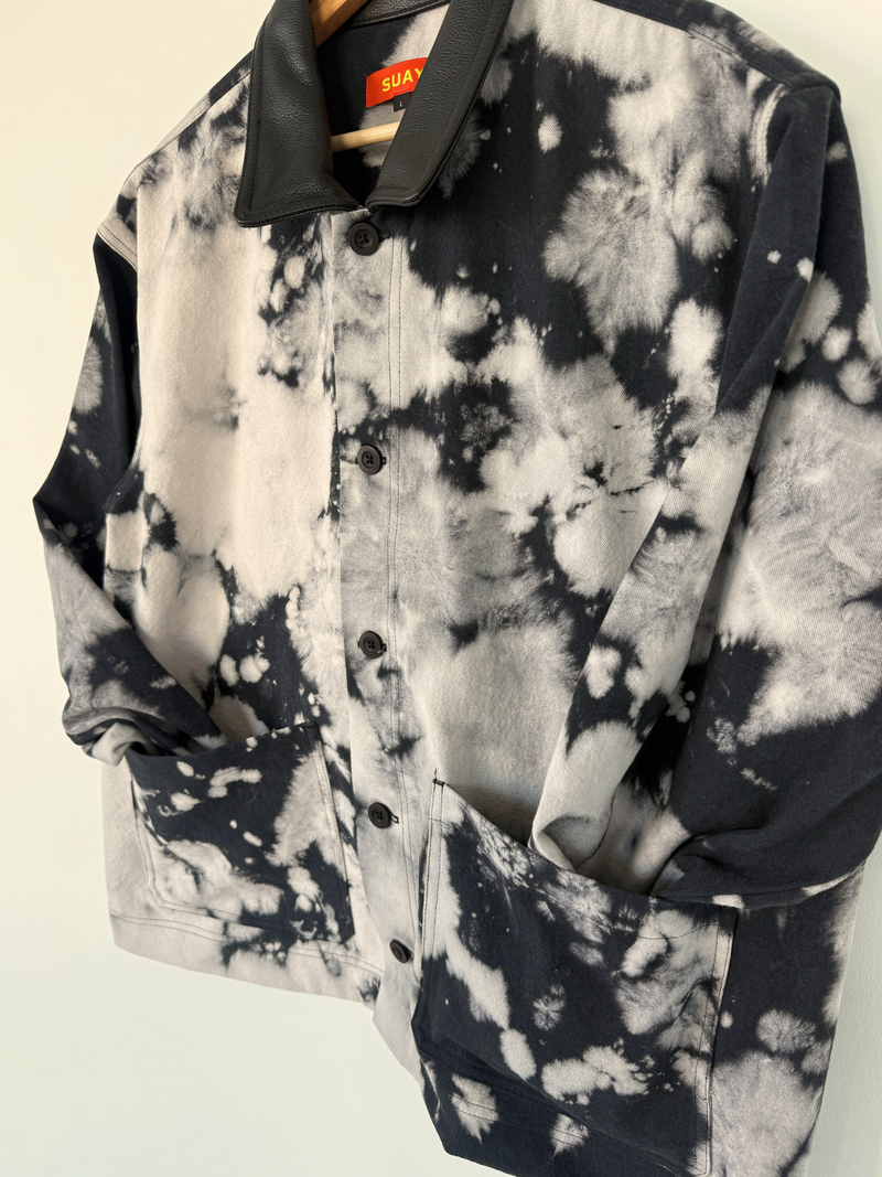 SUAY LEATHER PAINTER'S JACKET