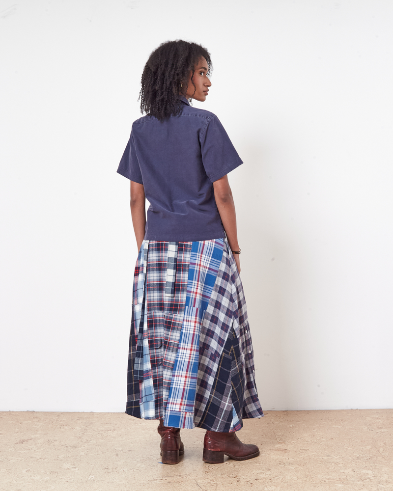 Flannel Wrap Skirt