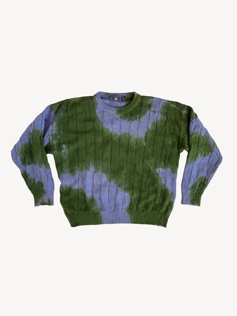 JUNIPER BERRY TIE DYE COTTON SWEATER