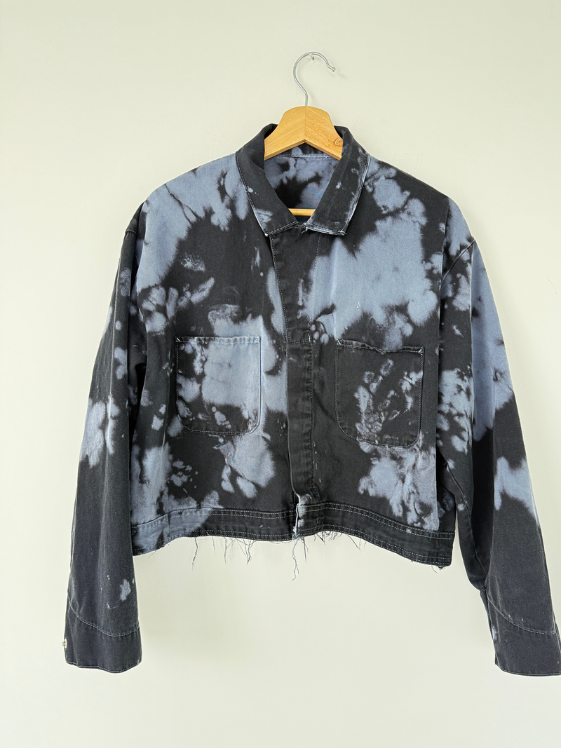 MIDNIGHT TOURMALINE  - CROPPED MECHANIC JACKET
