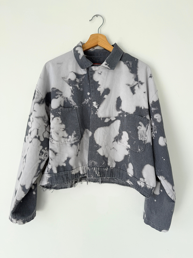 GREY BLEND TOURMALINE  MECHANIC CROPPED JACKET
