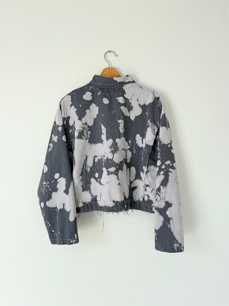 GREY BLEND TOURMALINE  MECHANIC CROPPED JACKET