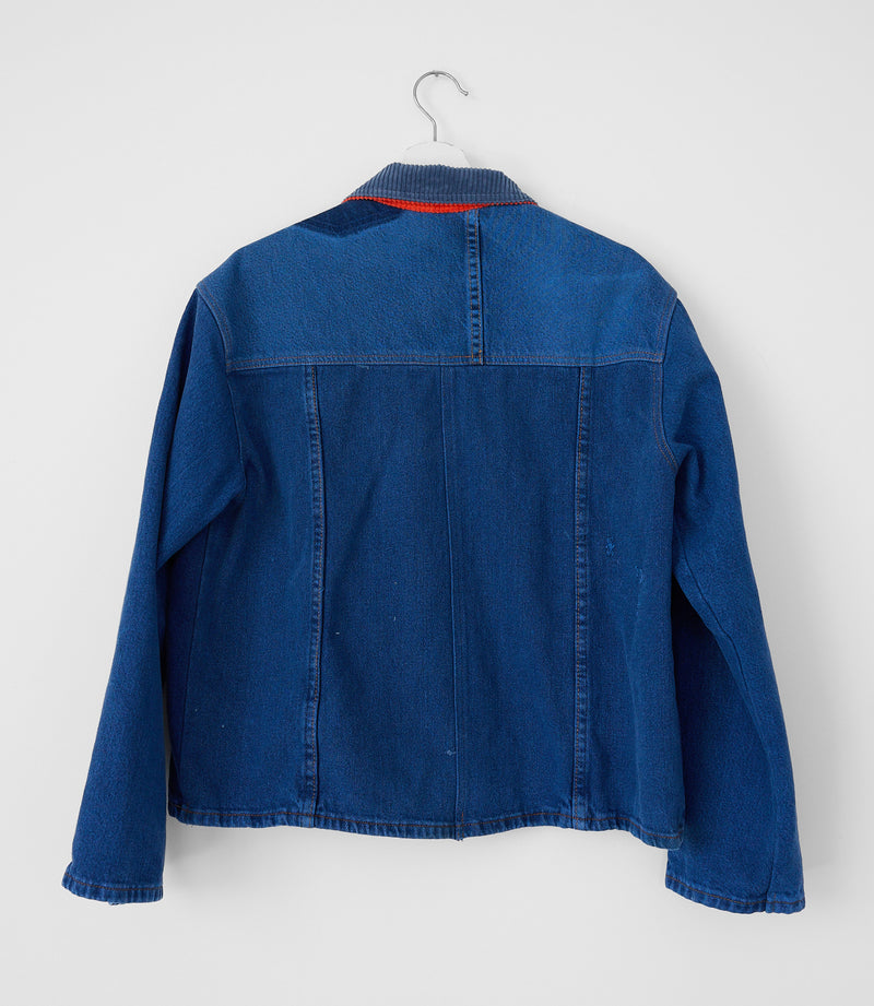 PAINT CHIP DENIM COAT 001