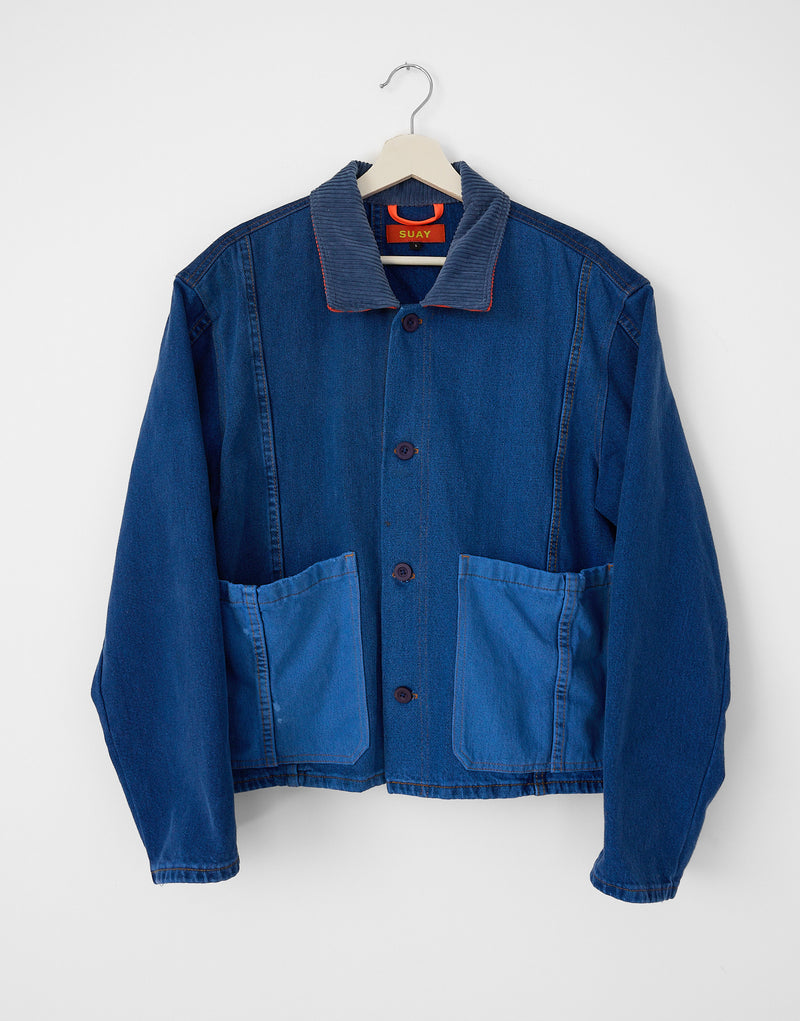 PAINT CHIP DENIM COAT 002