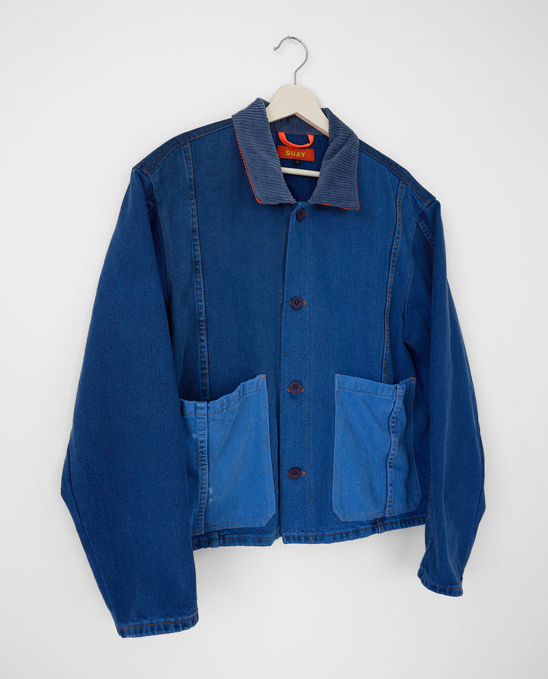 PAINT CHIP DENIM COAT 002