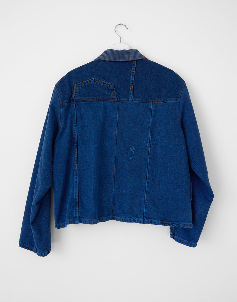 PAINT CHIP DENIM COAT 002
