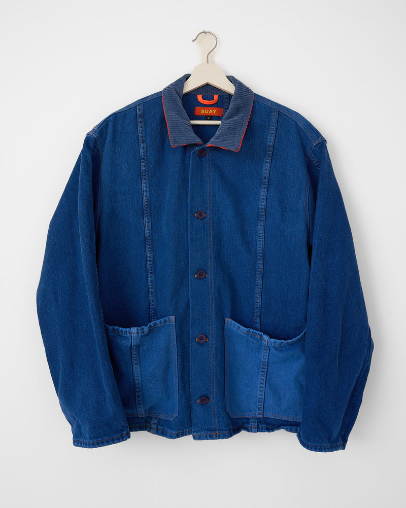 PAINT CHIP DENIM COAT 003