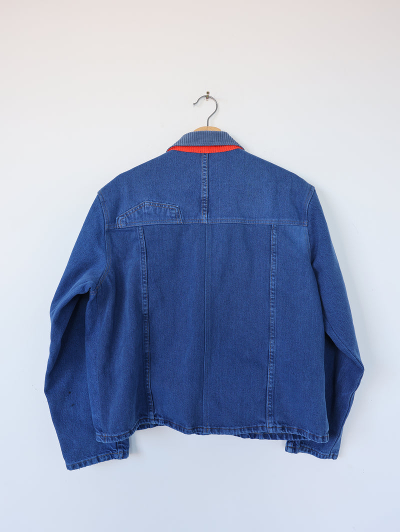 PAINT CHIP DENIM COAT 007