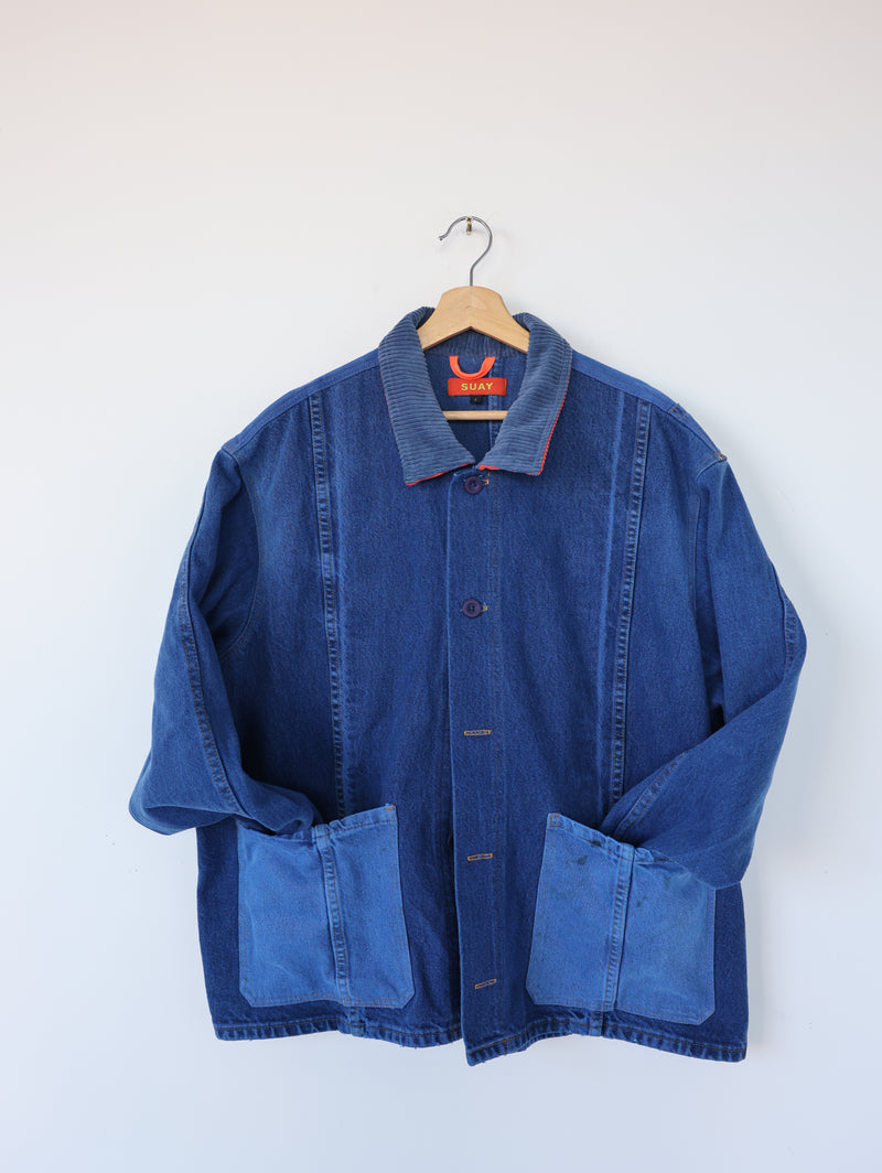 PAINT CHIP DENIM COAT 008