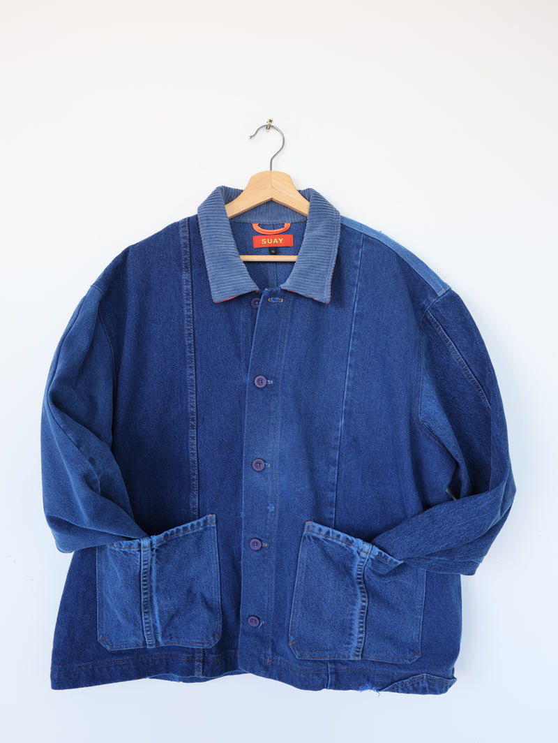 PAINT CHIP DENIM COAT 009