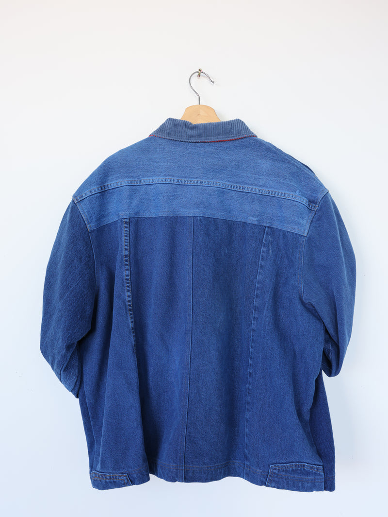 PAINT CHIP DENIM COAT 009