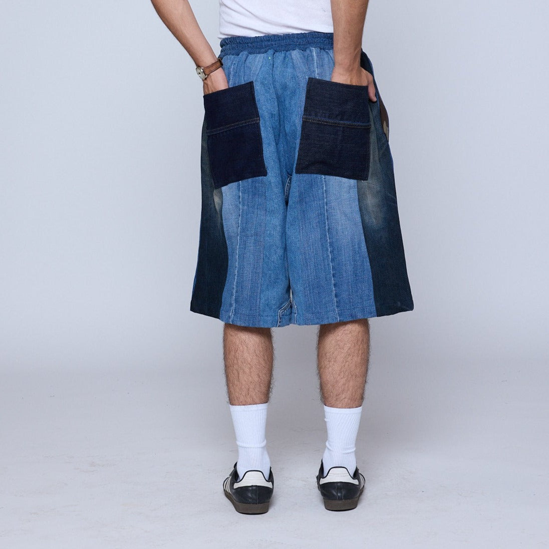 Denim basketball shorts online