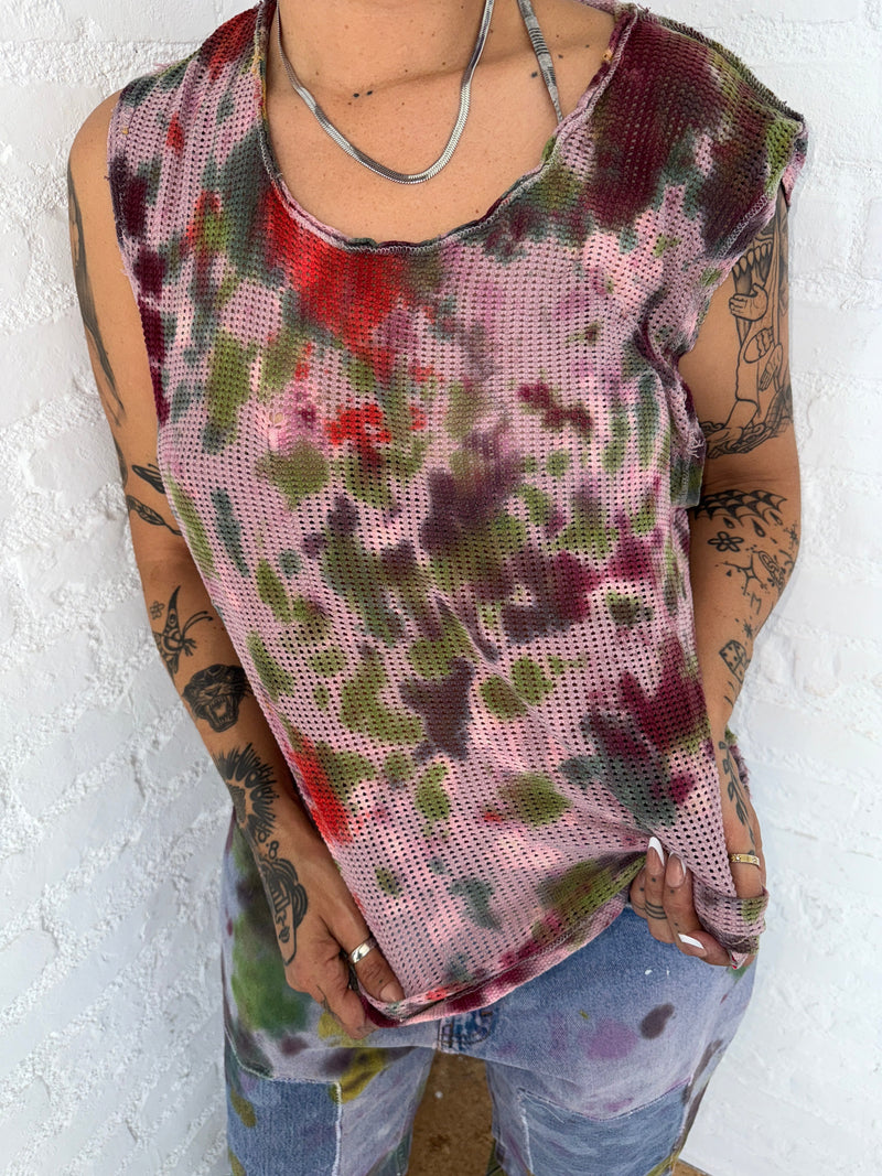 COTTON WAFFLE MUSCLE TEE