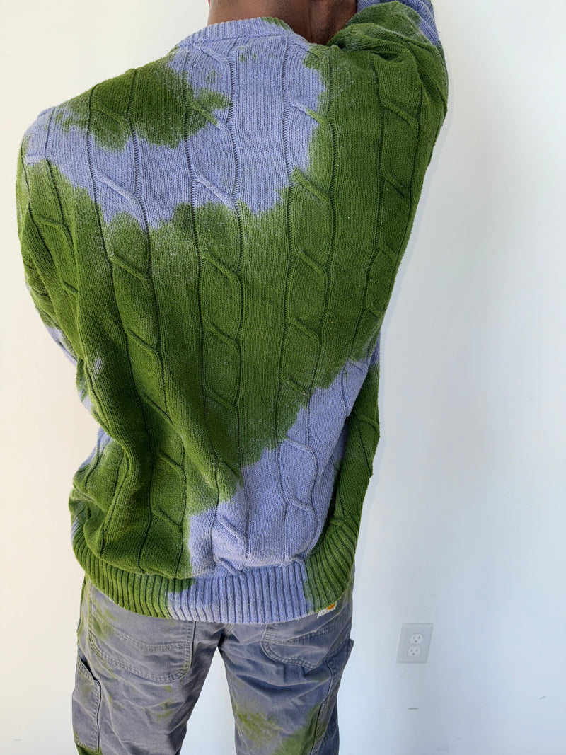 JUNIPER BERRY TIE DYE COTTON SWEATER