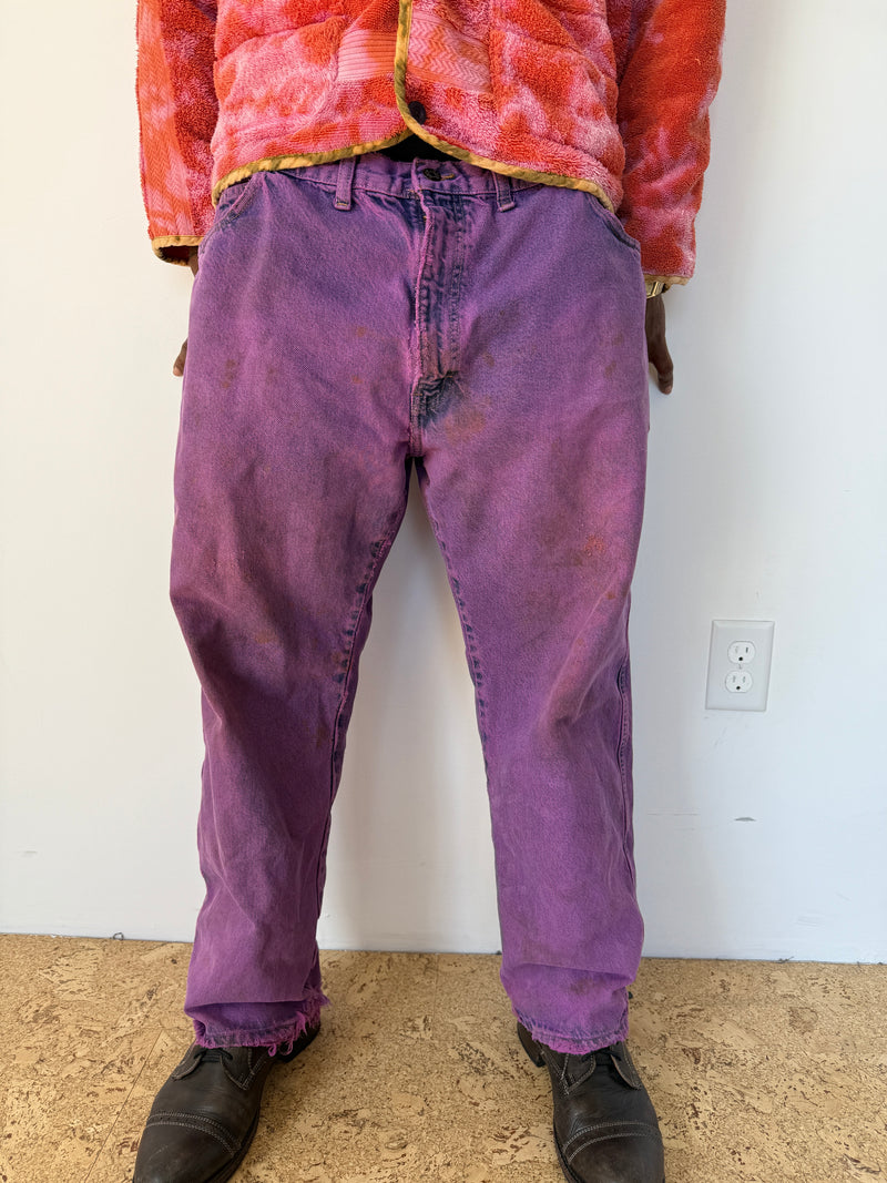 BOUGAINVILLEA WORK DENIM PANT