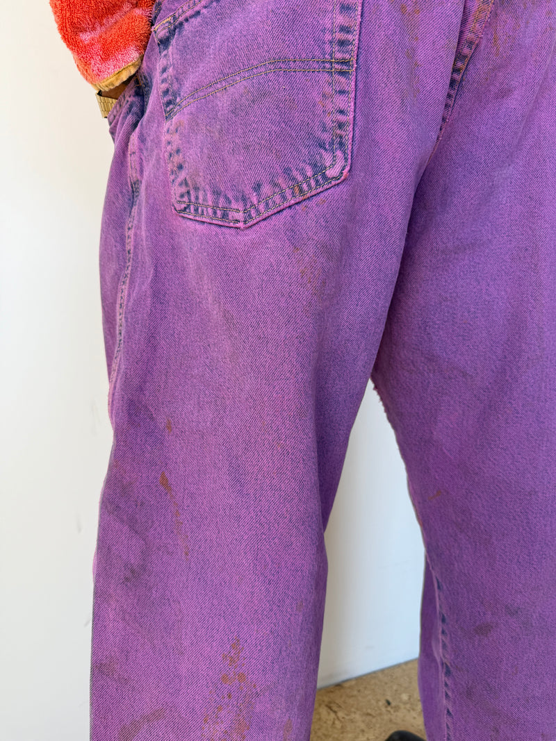 BOUGAINVILLEA WORK DENIM PANT