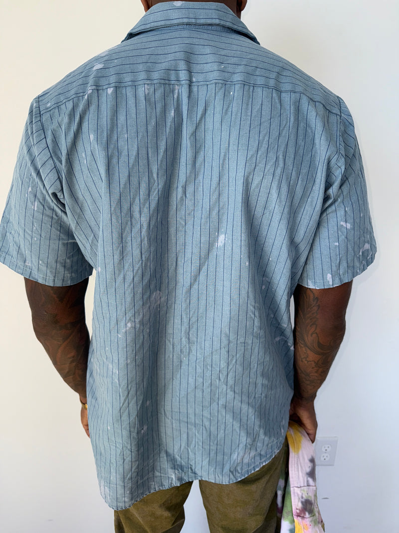 PAINT SPLATTERED WORK BUTTON UP GILBERTO