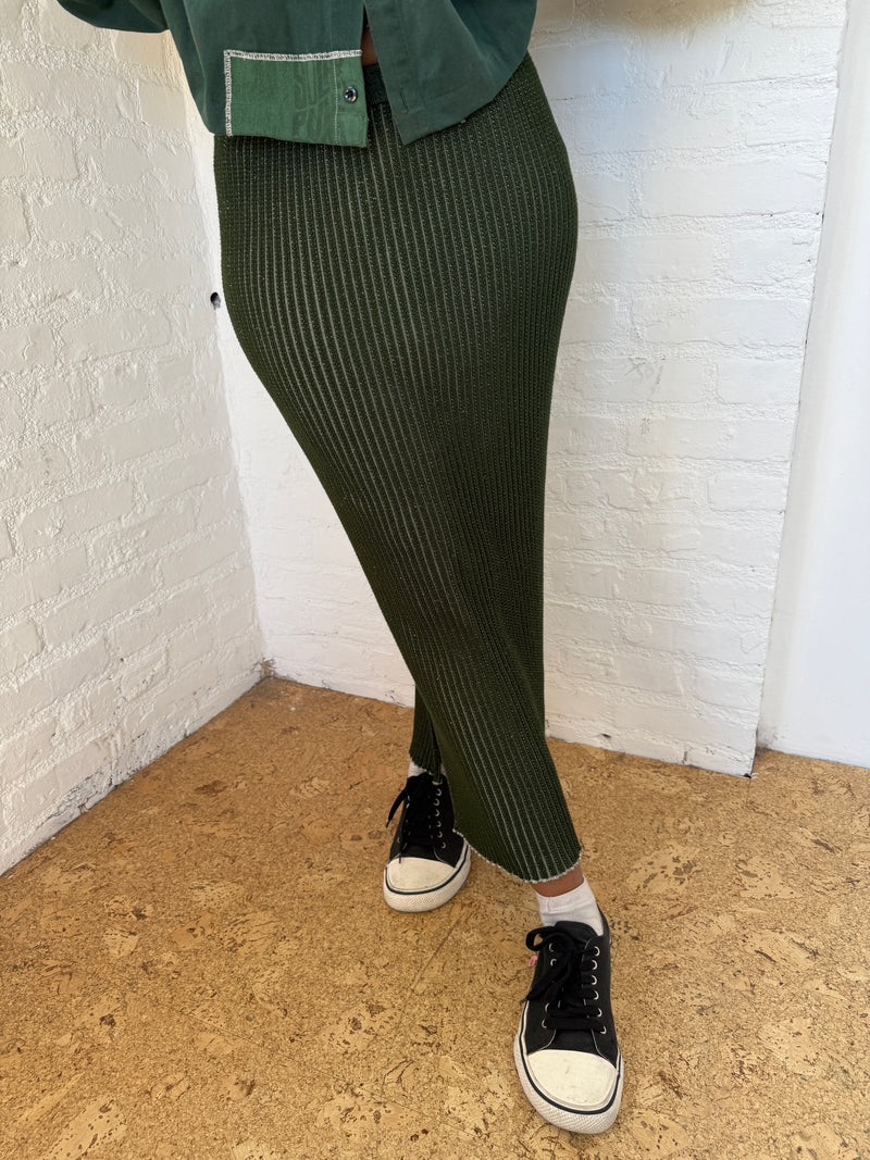 KNIT MAXI SKIRT