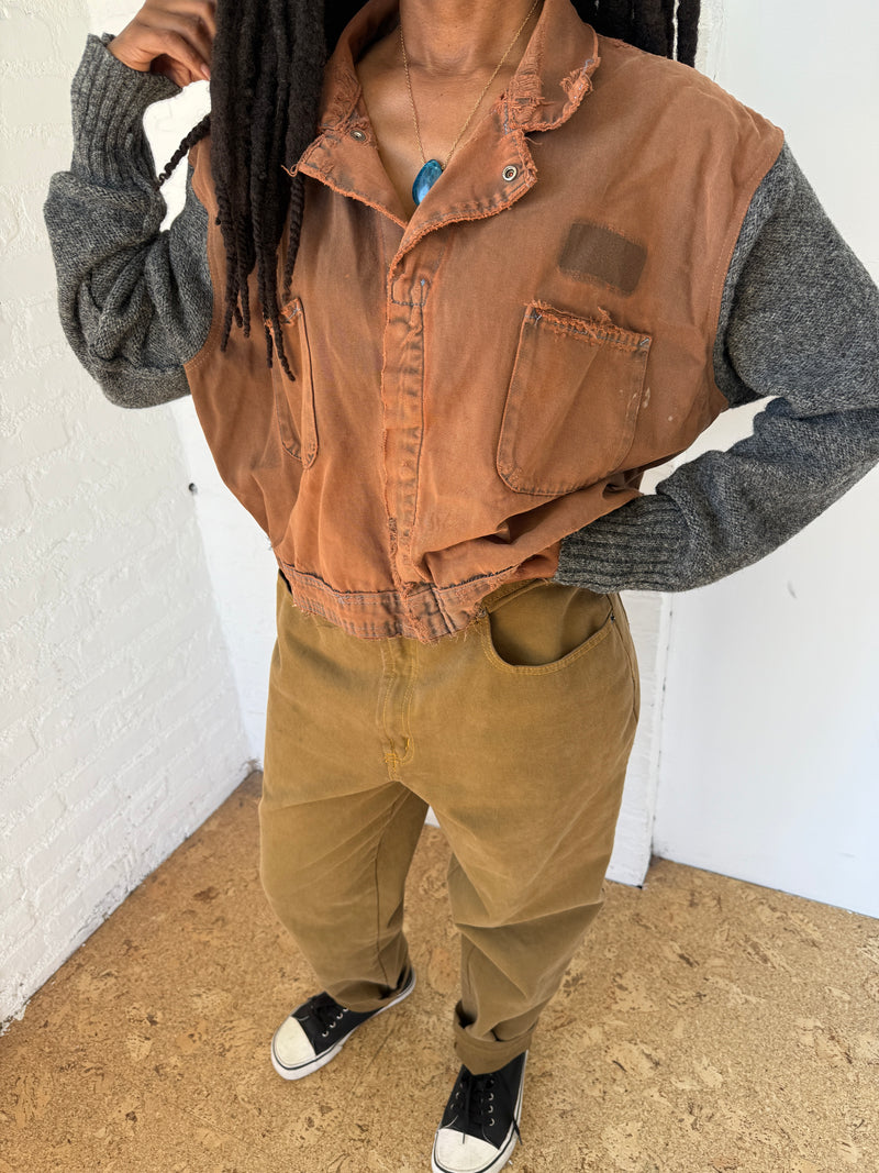 REWORKED MECHANIC CROPPED JACKET