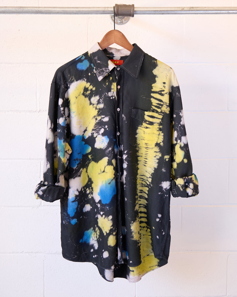 Moto Tie Dye Button Up