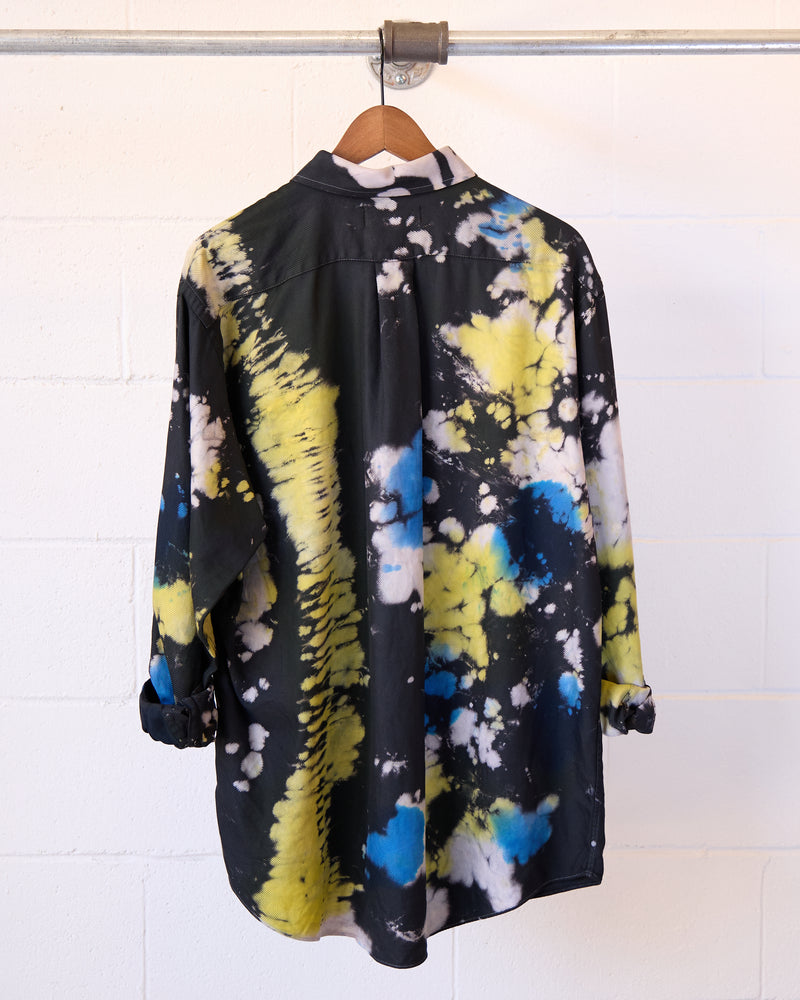 Moto Tie Dye Button Up