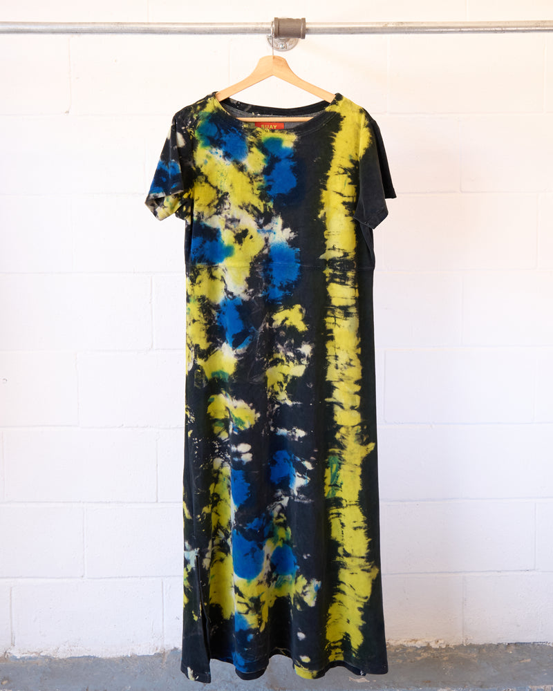 Moto Tie Dye Terry Cloth Dress