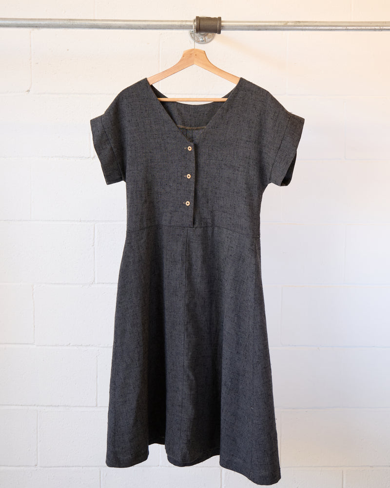 Charcoal A-Line Dress
