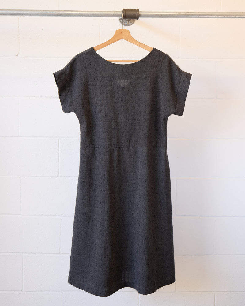 Charcoal A-Line Dress