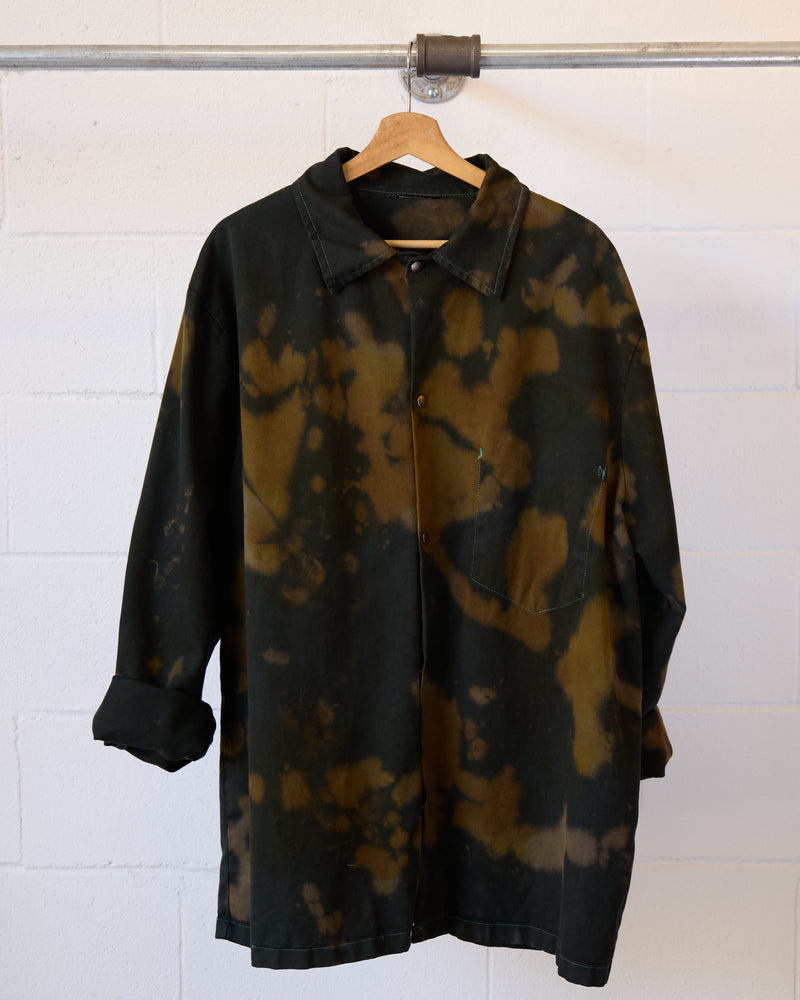Tortoise Shell Tie Dye Oversized Utility Jacket