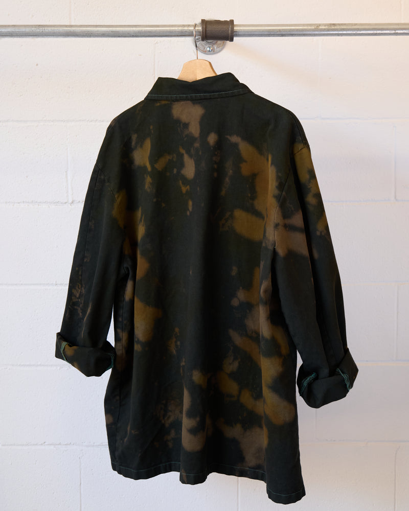 Tortoise Shell Tie Dye Oversized Utility Jacket