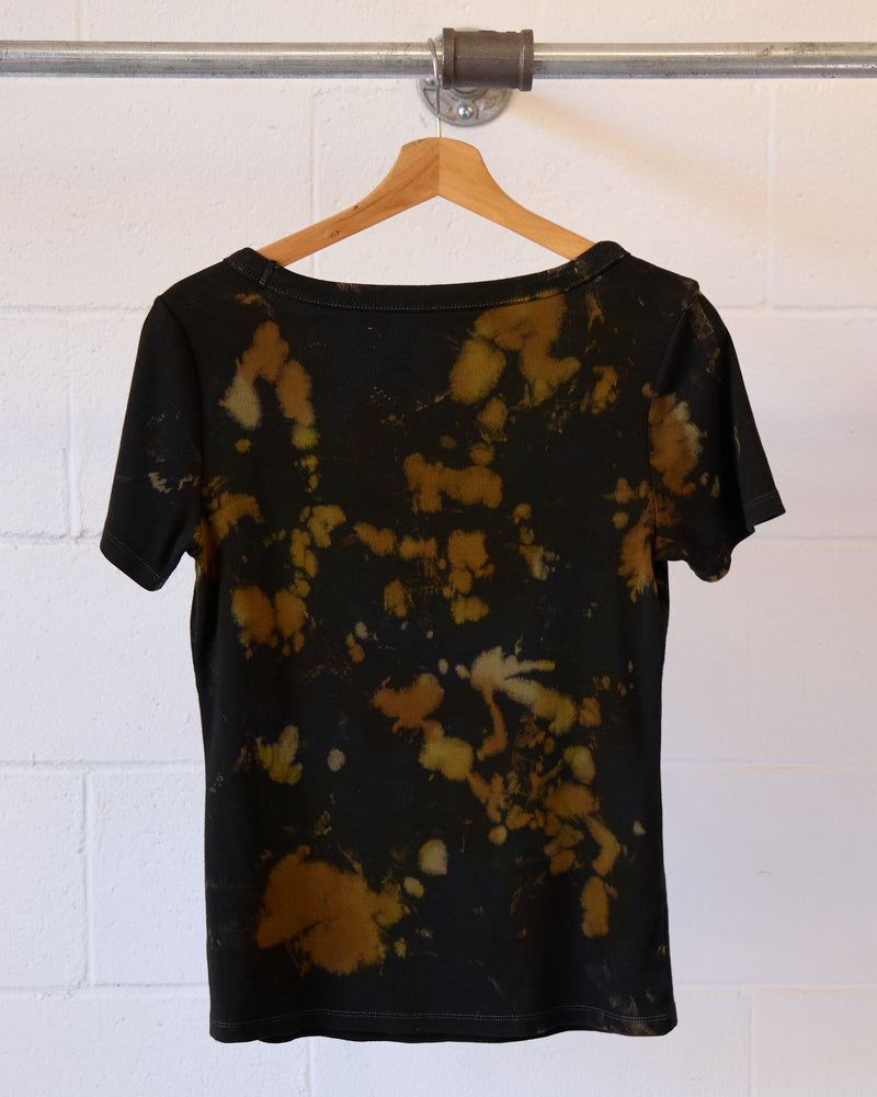 Tortoise Shell Tie Dye Cropped T-Shirt