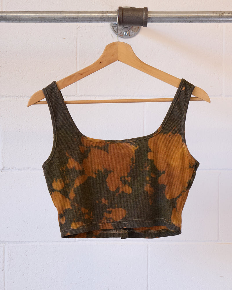 Tortoise Shell Tie Dye Crop Tank
