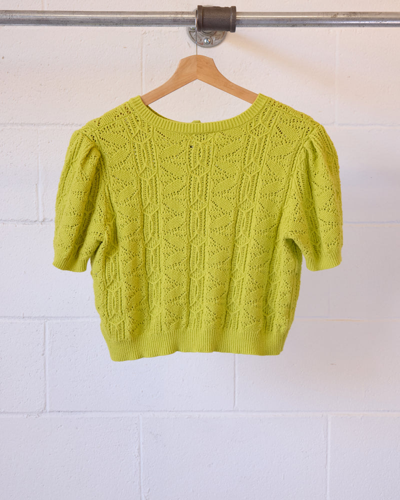 Sulphur Springs Cropped Short Sleeve Cardigan