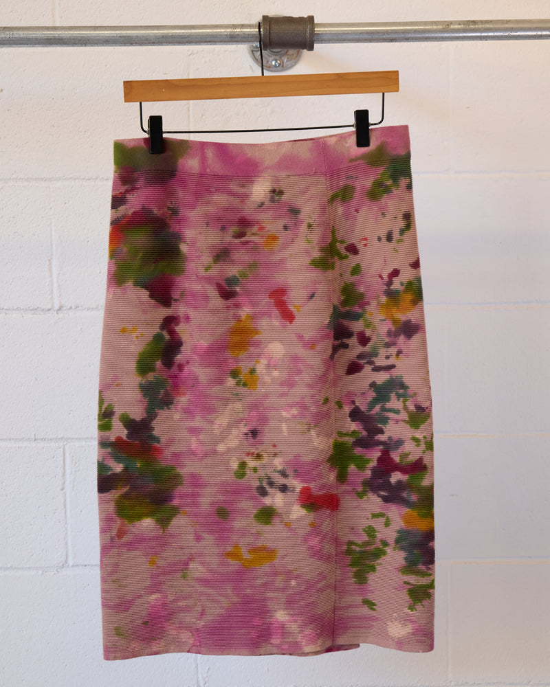 Wildflower Rib Knit Pencil Skirt