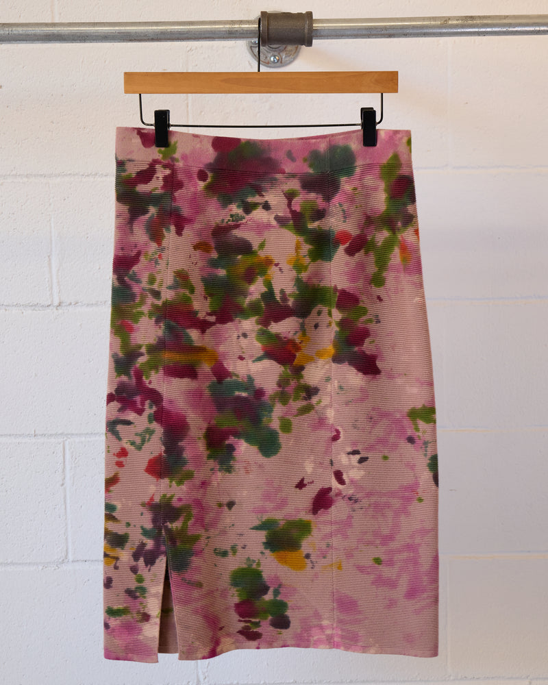 Wildflower Rib Knit Pencil Skirt