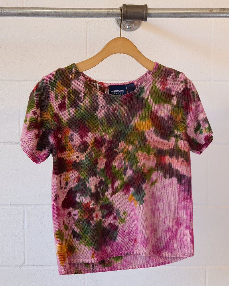 Wildflower Short-Sleeved Knit Top