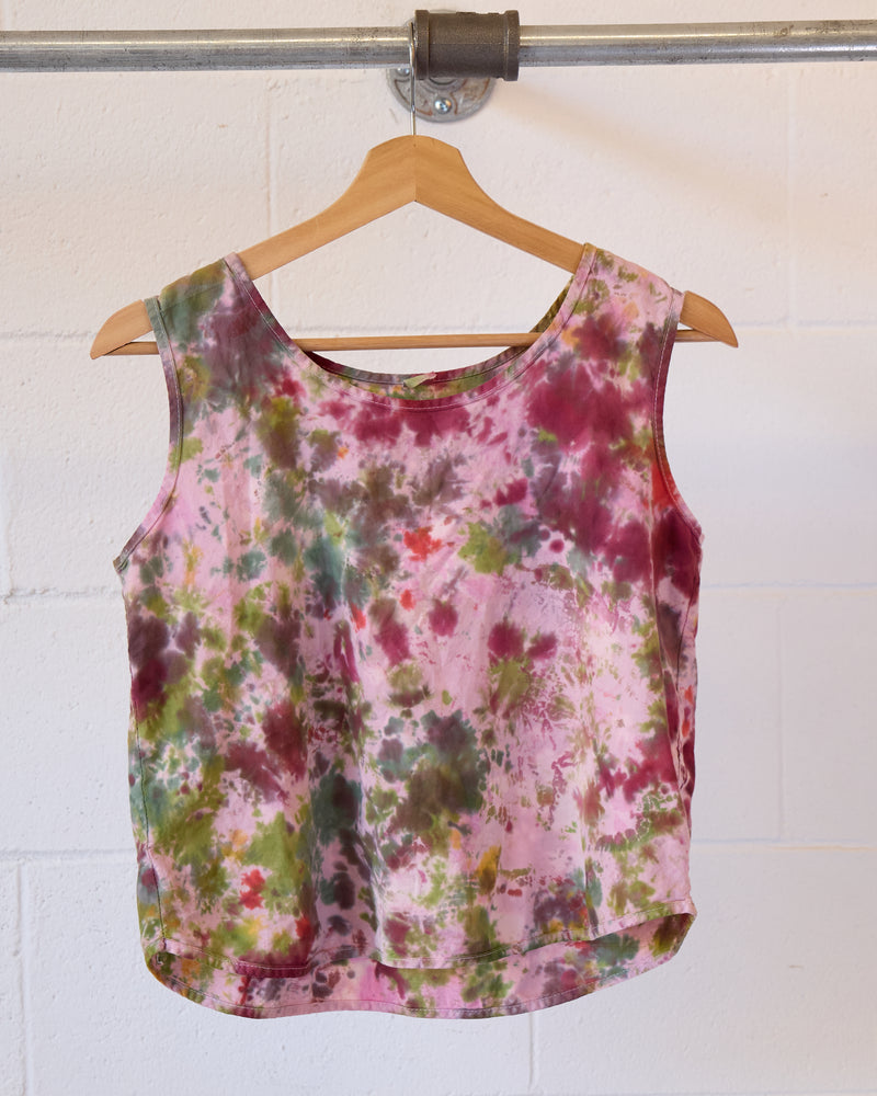 Wildflower Cropped Linen Tank