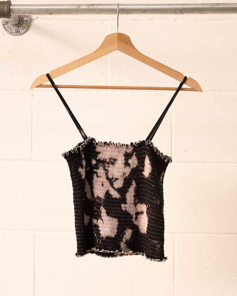 Tourmaline Smocked Crop Cami