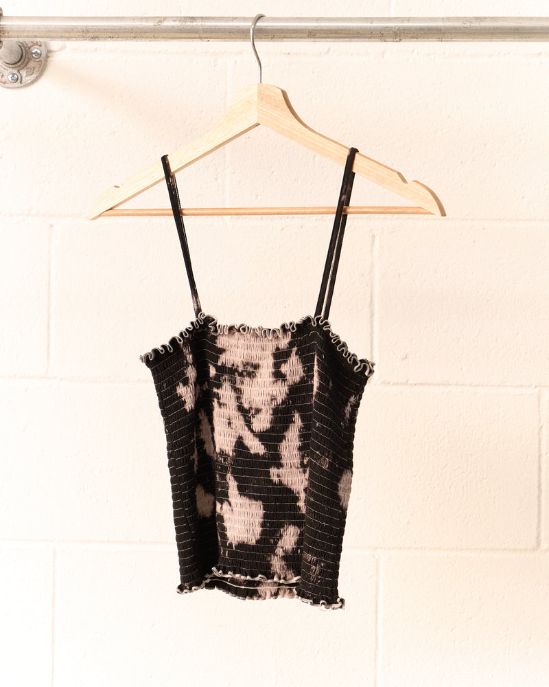Tourmaline Smocked Crop Cami