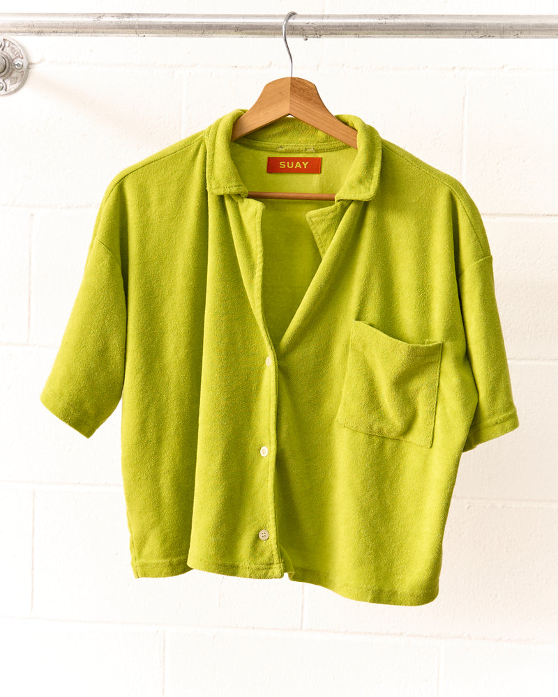 Sulphur Springs Terry Cloth Button Up