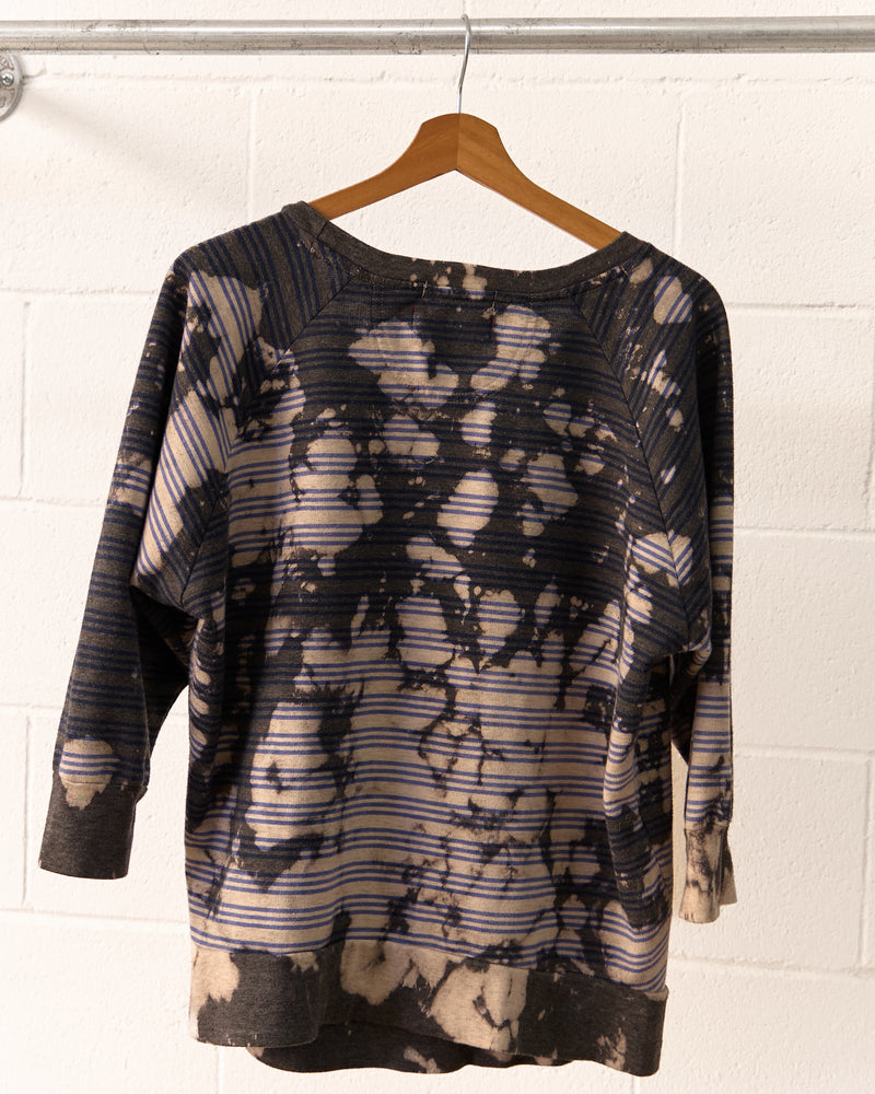 TOURMALINE Striped 3/4 Quarter Sleeve Pullover